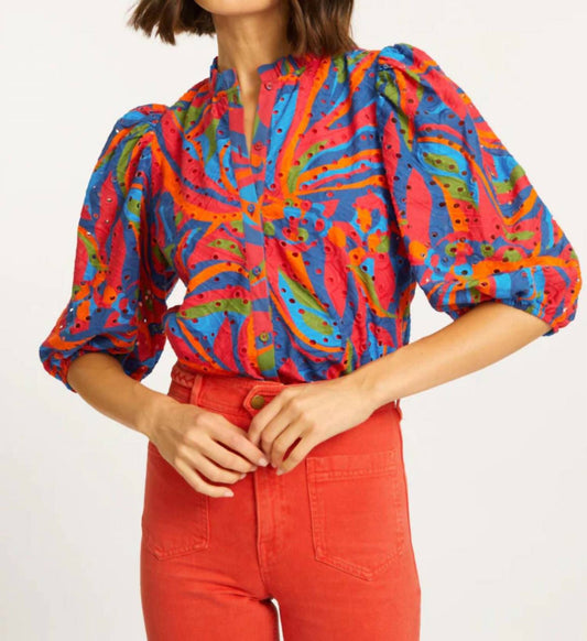 Caballero - Magritte Palm Print Top