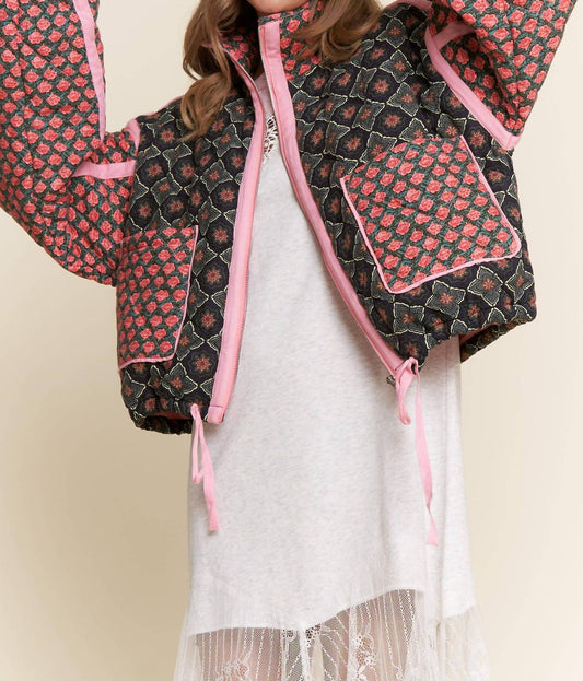 J.Nna - Floral Quilted Jacket