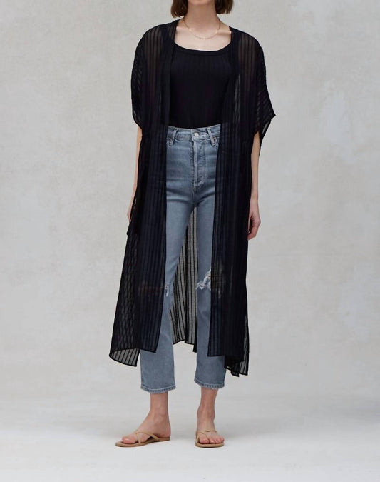 Grade & Gather - Breezy Striped Cover-up