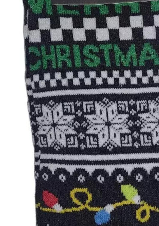 Perri’S Socks - Men's Novelty Christmas Lights Crew Socks
