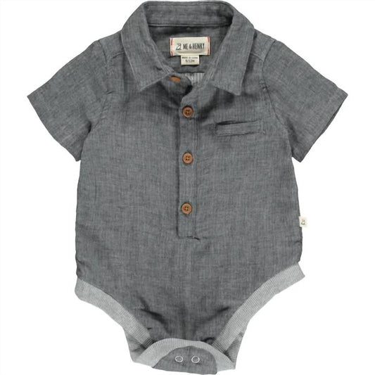 Me & Henry - Boy's Helford Woven Onesie