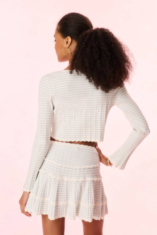 Loveshackfancy - Media Stripe Cardigan