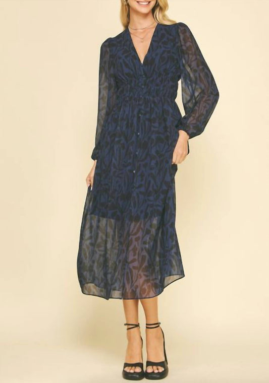 Pinch - See Through Button Down Maxi Dress