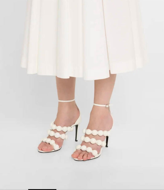 Alaia - Women's Patent Bubble Ankle-strap Sandals