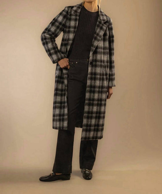 Velvet Heart - Plaid Trench Coat