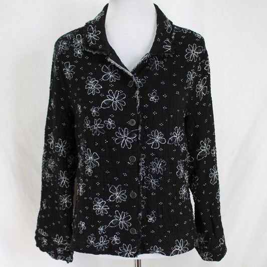 Habitat - Women's Gauze Button Front Floral Top