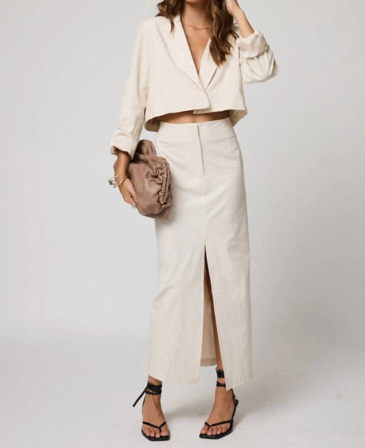 Stillwater - The Matte Twilll Split Front Skirt