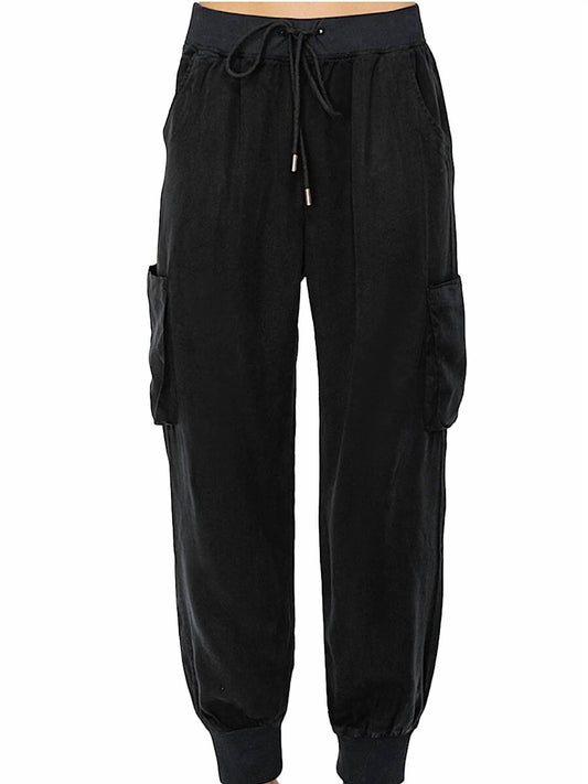 Risen - Drawstring Tencel Big Pocket Joggers
