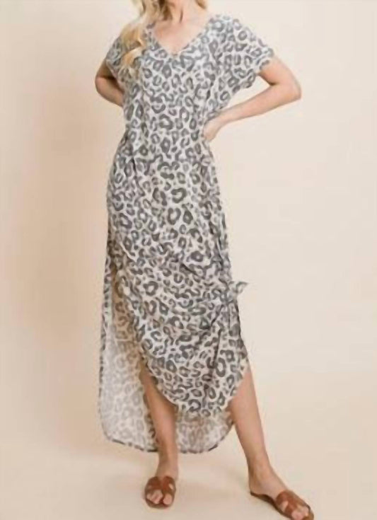 Vanilla Bay - Lazy Dayz Leopard Lounge Dress