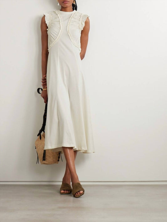 Ulla Johnson - Shiva Sleeveless Ruffled Midi Dress