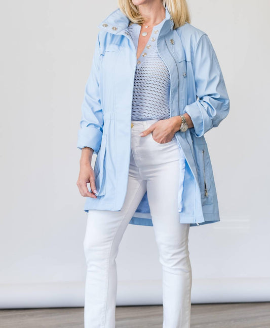 Ciao-Milano - Anna Waterproof Cinched Rain Jacket