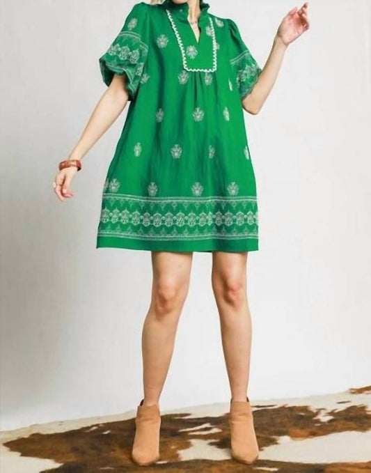Umgee - Ruffled Sleeve Dress