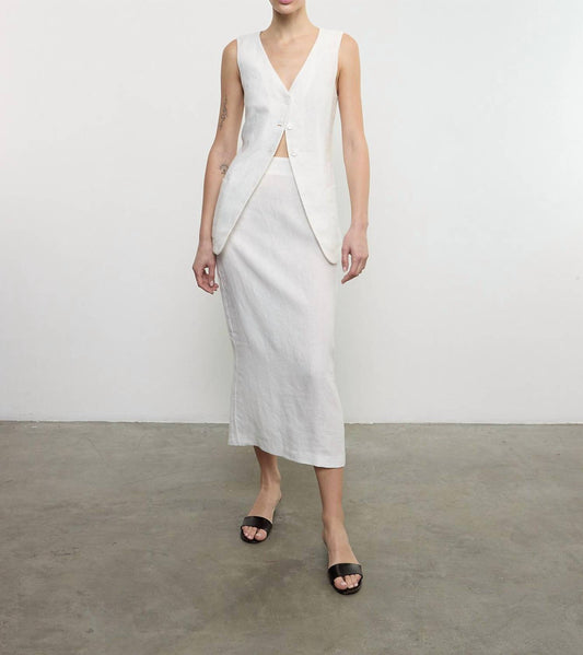 Enza Costa - LINEN PENCIL SKIRT