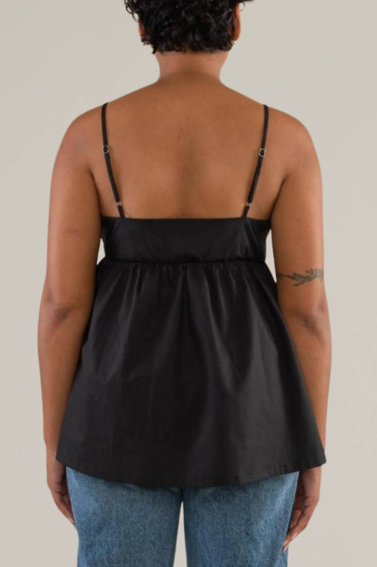 Nlt - cotton poplin babydoll tank top