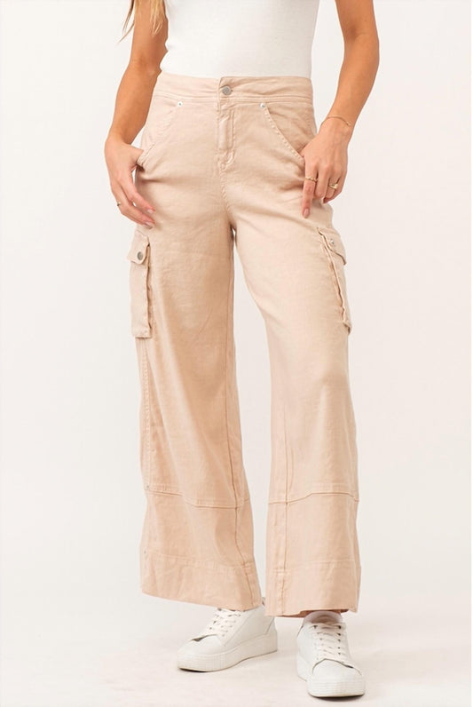 Dear John Denim - Marvin Wide Leg Cargo Soft Seashell Pants