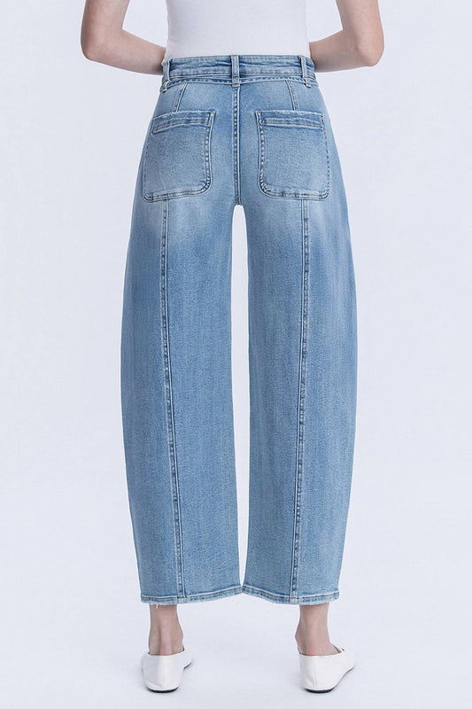 Lovervet - Bow & Go Barrel Leg Jeans
