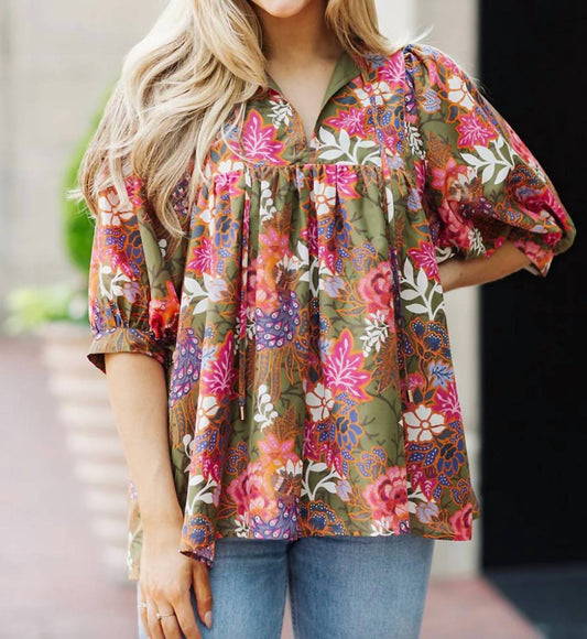 J.Marie - Hayes Puff Sleeve Tunic Top