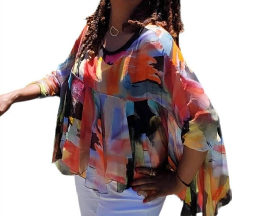 Made In Italy - Exquisite Silk Statement Blouse