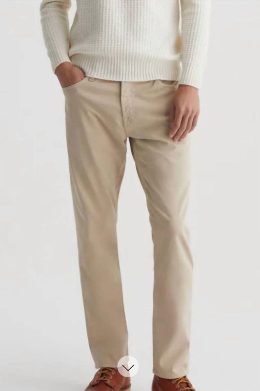 Ag Jeans - Sueded Everett Silm straight 34 in seam - beige - clothing - jeans
