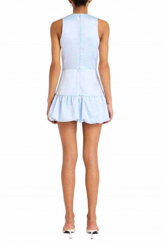 Amanda Uprichard - Jasper Skort Bubble Romper - blue - clothing - jumpsuits