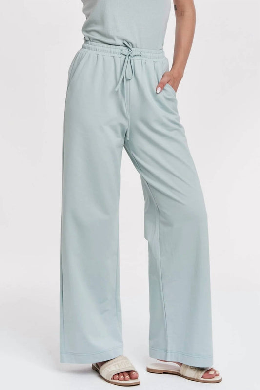 Another Love - Zahara Relaxed Leg Pants - blue - clothing - cotton - blend