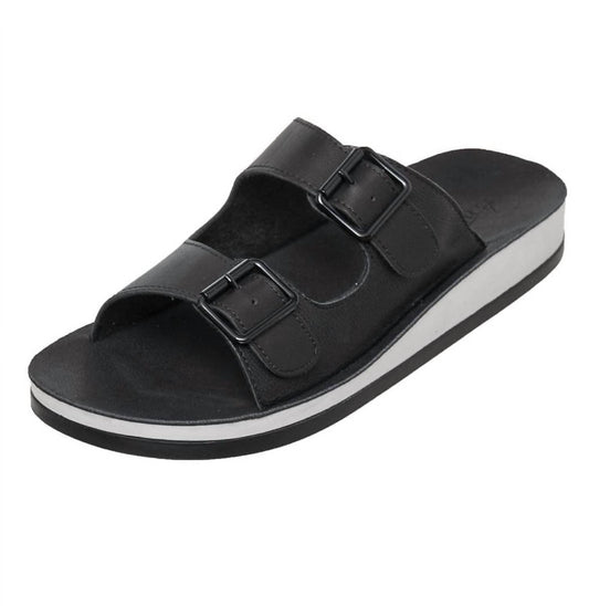 Antelope - Women's Finna Leather Sandals - black - leather - sandals