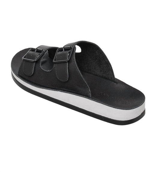 Antelope - Women's Finna Leather Sandals - black - leather - sandals