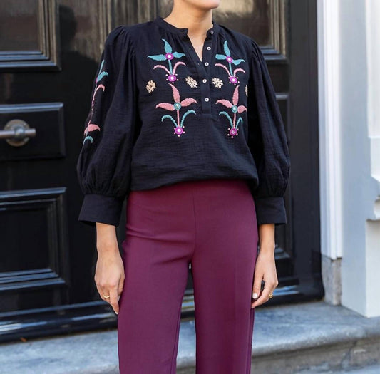 Antik Batik - Rafi Blouse - black - blouses - clothing