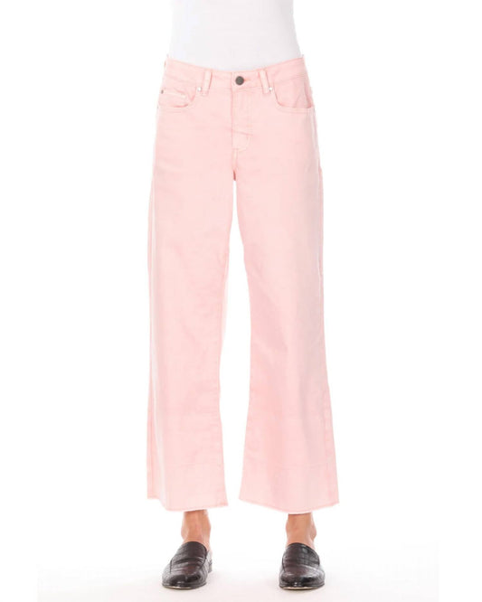 Apny - Wide Leg Ankle Pants - clothing - pants - pink