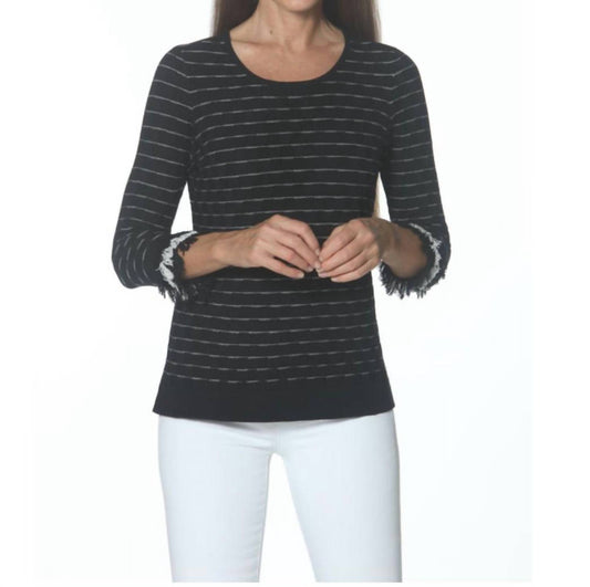 J'Envie/Eli - Fringe Cuff Top