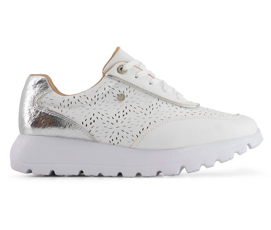 Andrea - Women's Casual Sneakers With Laser Cut Pattern
