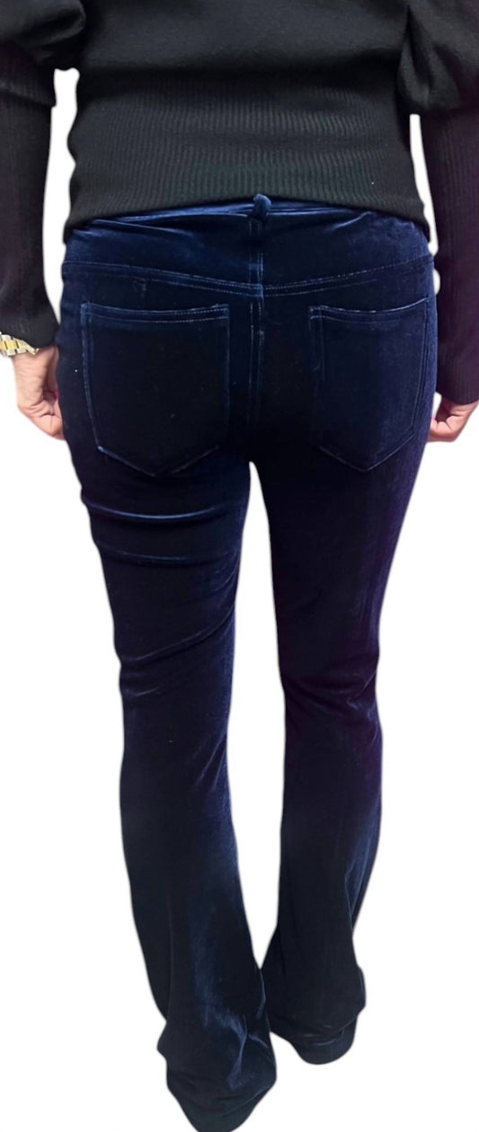 Bianco - Velvet Skinny Flare Pant
