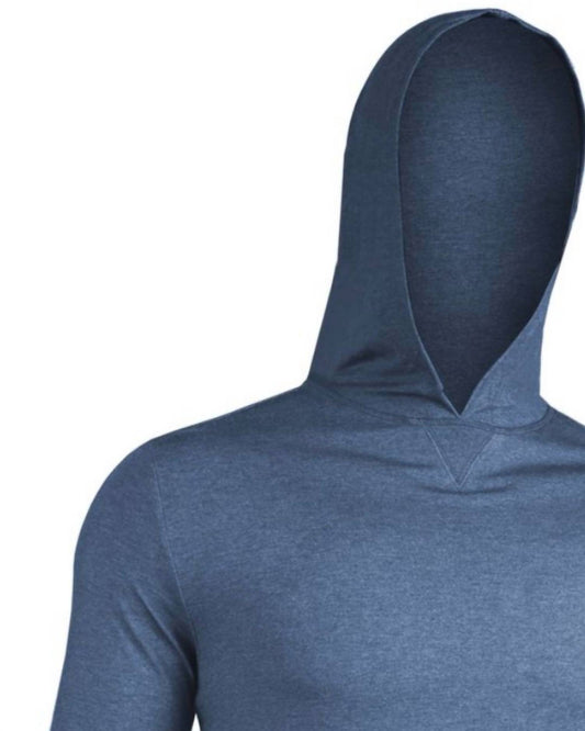 2Undr - Men's Luxe Long Sleeve Hooded Tee
