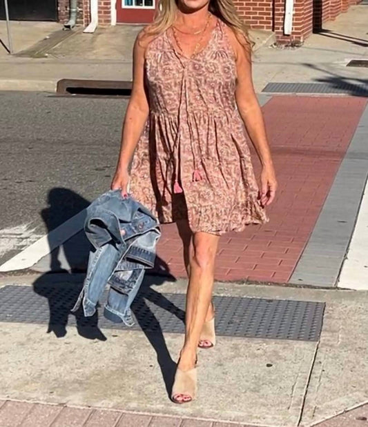 Paani - Print Tier Short Dress