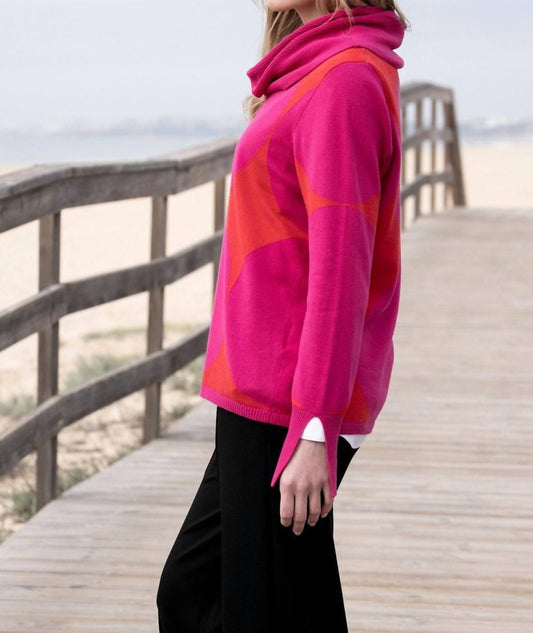 Marble - Polka Dot Cowl Neck Jumper