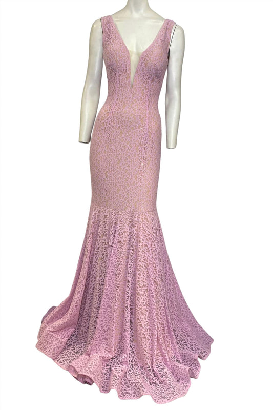 Jovani - Lace Evening Gown