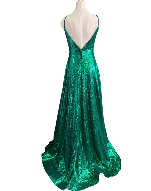 Amarra - A-line Sequin Prom Gown