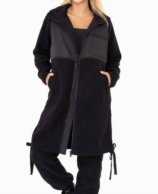 Mono B - Women's Brenna Longline Sherpa Jacket