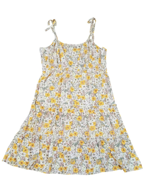 Winslow Collection - Women's Floral Tie Sleeve Sun Dress - Plus