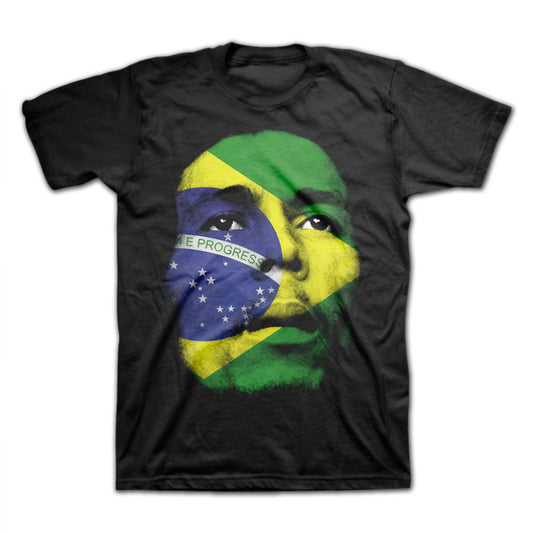 Bob Marley - Men's World Cup Brazil Face T-shirt
