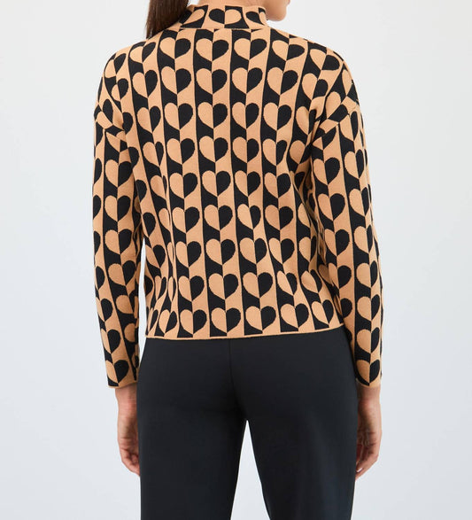 Fdj - Mock Neck Jacquard Sweater