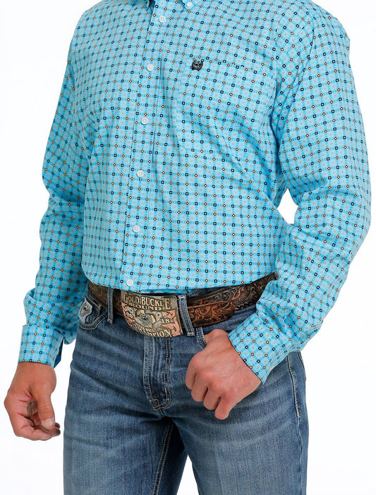 Cinch - Men's Geometric Long Sleeve Shirt