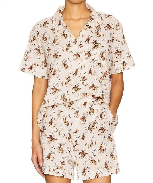 The Great. - Pajama Shirt Cowboy Top