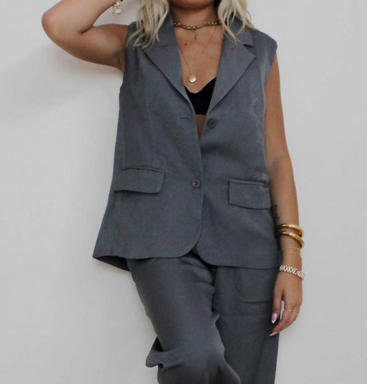 Le Lis - LEXI OVERSIZED SLEEVELESS VEST