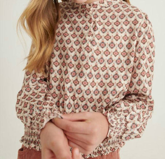 Mayoral - Girl's 2-Piece Rose Blouse With Corduroy Pants