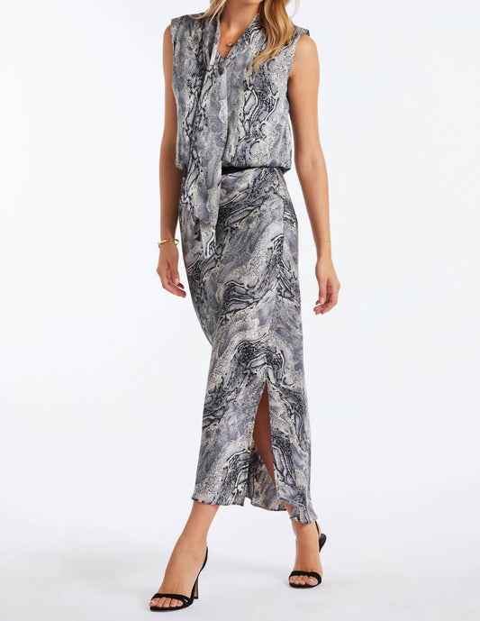Bishop + Young - Print Bias Cut Slip Skirt