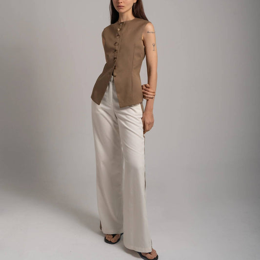 Sloan - Sleeveless Sculpted Vest