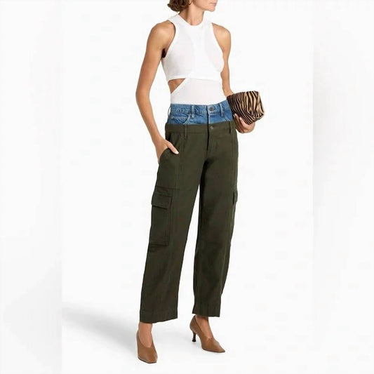 Frame - Le Mix trimmed cotton-canvas cargo pants