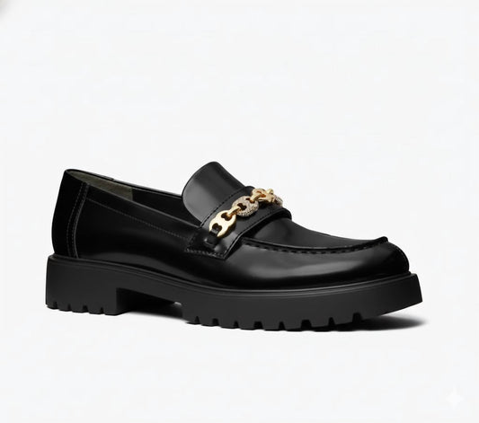 Tory Burch - Women's Pavé Gemini Link Lug Loafers