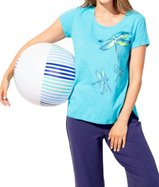 Habitat - Destination Mosaic Dragonflies Scoop Neck Tee